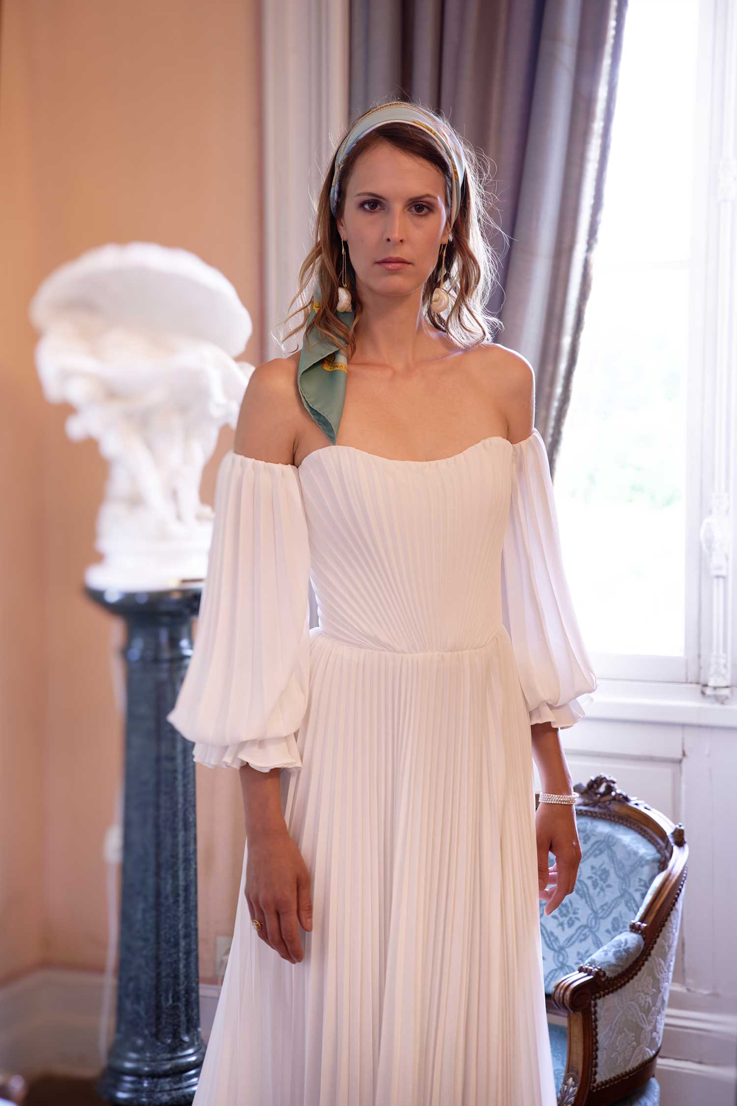 Atelier Manon Pascual, robe de mariée , collection couture 2021, Hermès